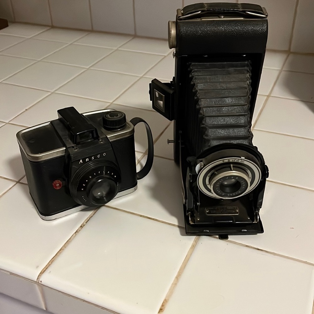 2 vintage cameras
